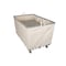 Steele Canvas Basket 24 BU Permanent Truck Natural Canvas w/Grey Vinyl - 5in Casters 9224CNATVGRYW5 - alternate 2